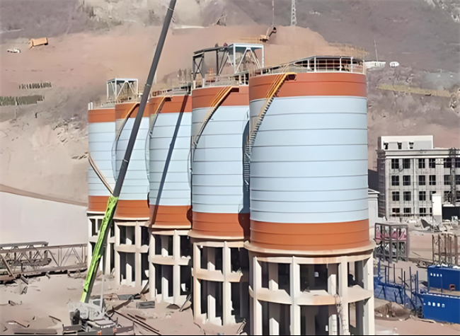 梁山高架钢板仓